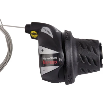 Afbeelding van Shimano Draaiversteller (rechts) 6 speed Tourney SL RS36 zwart/zilver