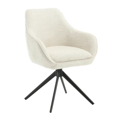 Afbeelding van Livingfurn Thomas draaibare armstoel Stof zand