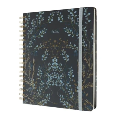 Afbeelding van Kokonote Academic Diary 2025 2026 Week To View Nuit Florale Planner With Stickers &amp; Tabs, Student Essentials For University, Back School Stationery