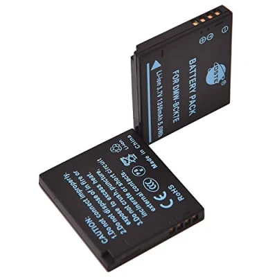 Afbeelding van DSTE 2PCS DMW BCK7 BCK7E Li Ion batterij compatibel met Panasonic DMC FH5 FH6 FH7 FH8 FH25 FH27 FP5 FP7 FS16 FS18