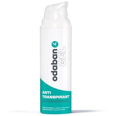 Afbeelding van Odaban Antitranspirant gel, 50 ml, tegen zweethanden, zweetvoeten en zweten op het gezicht, okselgeur, sterk hoofd