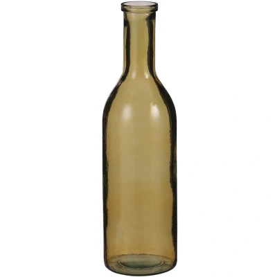 Afbeelding van Rioja Fles Vaas H50 x Ø15 cm Gerecycled Glas Oker
