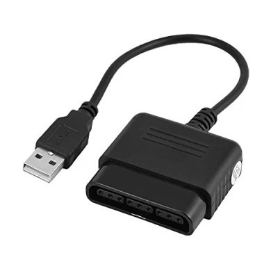 Afbeelding van PS2 naar PS3 controller Adapter, USB Converter voor PC, compatibel met Sony PS1 bedrade draadloze