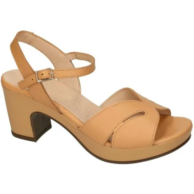Afbeelding van Wonders Dames beige sandalen maat 37