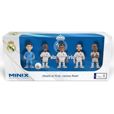 Afbeelding van MINIX Real Madrid 5 stuks verzamelfiguren 7 cm B (Courtois/Vinicius/Bellingham/Carvajal/Mbappé)