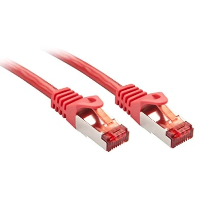 Afbeelding van LINDY 47360 RJ45 Netwerkkabel, patchkabel CAT 6 S/FTP 30.00 cm Rood 1 stuk(s)
