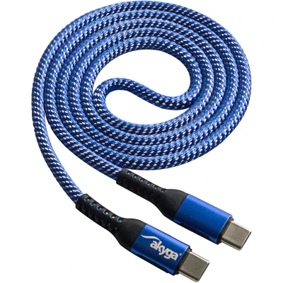 Afbeelding van Akyga USB kabel C stekker, stekker 1.00 m Blauw AK 37