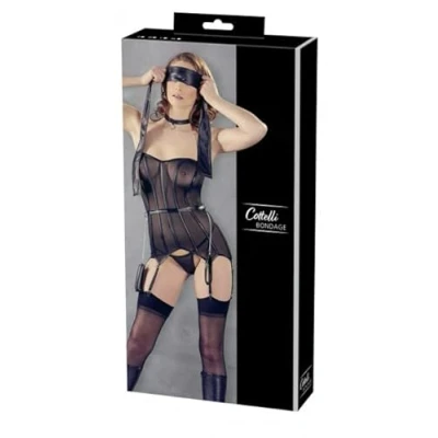Afbeelding van Cottelli Bondage Corsage Met boeien en masker