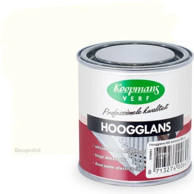 Afbeelding van Koopmans Hoogglansverf 9010 Echt Wit 0,75 liter