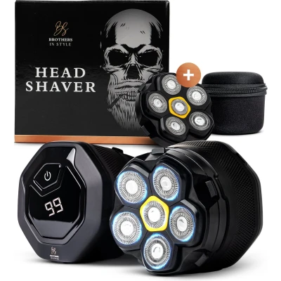 Afbeelding van Skull Shaver Scheerapparaat Mannen +1 Scheerkop Head Scheerapparaten Magnetische Brothers in Style