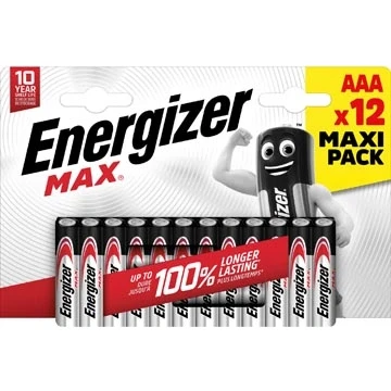 Afbeelding van Energizer batterijen Max AAA, blister van 12 stuks