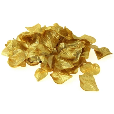 Afbeelding van Rozenblaadjes luxe goud 144 stuks