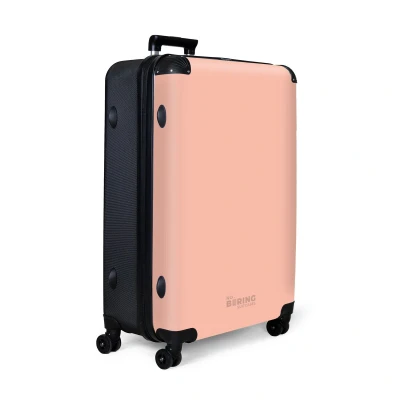 Afbeelding van NoBoringSuitcases.com® Koffer groot Reiskoffer lichtgewicht Pastel oranje Rolkoffer met 4 wielen Grote trolley XL 98 liter bagage