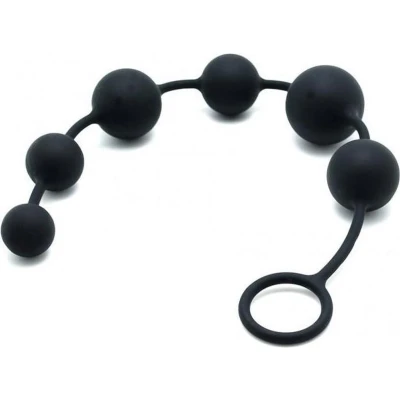 Afbeelding van Rimba Latex Play Siliconen snoer Anaalkogels 40 cm