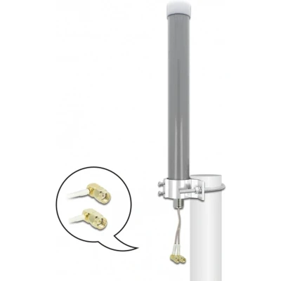 Afbeelding van Delock LTE/WLAN/GPS antenne buiten, 1xSMA, 1xRP SMA 3 dBi (WiFi), Netwerkantenne