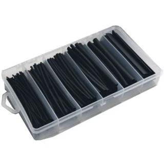 Afbeelding van Raytech krimpkous assortiment 0,5 9 mm kleur zwart, 170 stuks lengte 97