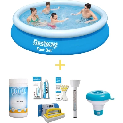 Afbeelding van Bestway Zwembad Fast Set 366 x 76 cm Inclusief WAYS Onderhoudspakket
