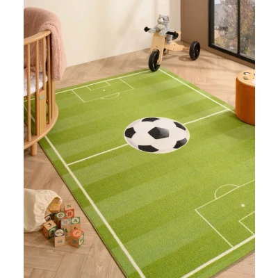 Afbeelding van Kindervloerkleed Joy Voetbalveld Groen 160x230 Cm