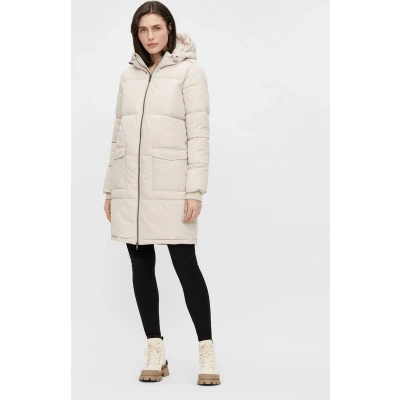 Afbeelding van Object Objzhanna L/S Wintermantel Silver gray, Dames, Maat: Large, gray