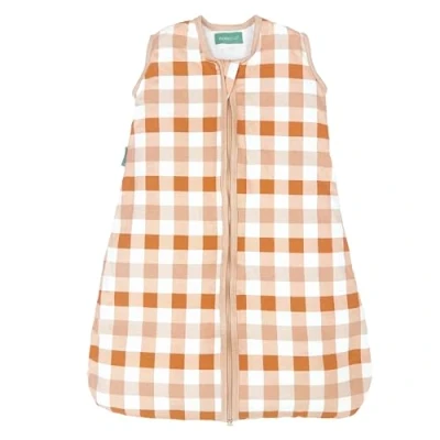 Afbeelding van molis&amp;co babyslaapzak zonder mouwen, ideaal voor lente en herfst, 1 TOG waarde licht gevoerd, 100% katoen (Oeko Tex 100), premium kwaliteit, Canyon Check, 85 cm