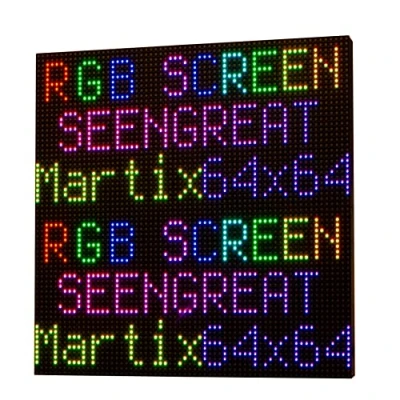 Afbeelding van XICOOLEE 4096 RGB Full Color LED Matrix Panel Display 64x64 Pixels for Raspberry Pi 3mm Pitch with 2 HUB75 Interface