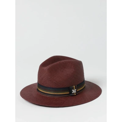 Afbeelding van Toquilla Straw Fedora Hat with Striped Band Wo Brown