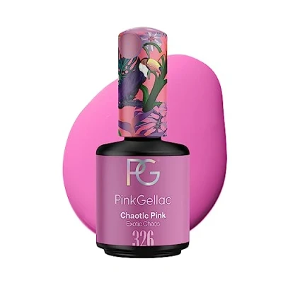 Afbeelding van Pink Gellac 326 Chaotic Gellak Nagellak 15ml Glanzend Roze Gel Lak Gelnagels Producten Nails