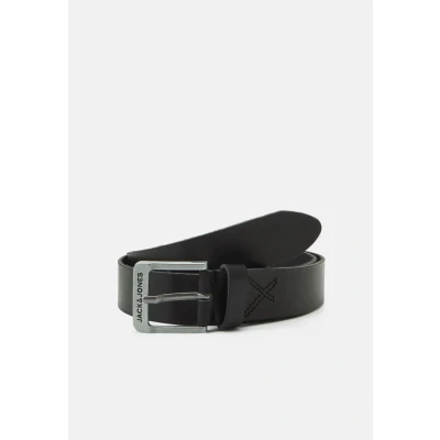 Afbeelding van JACK &amp; JONES leren riem JACROCK zwart