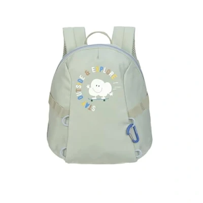Afbeelding van LÄSSIG Kleine kinderrugzak voor Kita, kindertas, kerstrugzak met borstband, 20 x 9,5 24 cm, 3,5 l, Cloud Light Khaki, modern