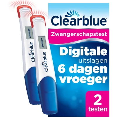 Afbeelding van Clearblue Zwangerschapstest Digitaal Ultravroeg 6 dagen 2 test