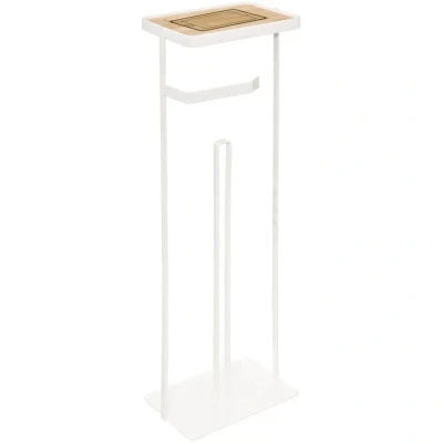 Afbeelding van 5five WC/toilethouder wit met reservoir en telefoon plankje 59 cm