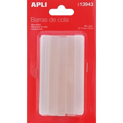 Afbeelding van Apli transparante lijmpatronen 11 mm, blister met 10 stuks lijmpatroon
