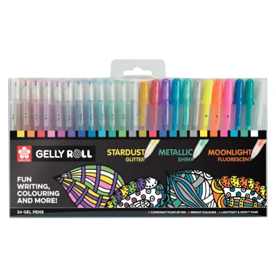 Afbeelding van Gelschrijver Sakura Gelly Roll mix set à 24 kleuren