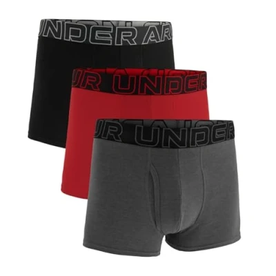 Afbeelding van Under Armour Underwear Performance Solid 3 PACK Onderbroeken, Heren, Maat: Small, Castlerock heather