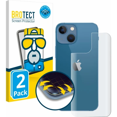 Afbeelding van BROTECT Volledige bedekking Matte Scherm Beschermer (2 Stuk, Apple iPhone 13 mini), Smartphone beschermfolie, Grijs