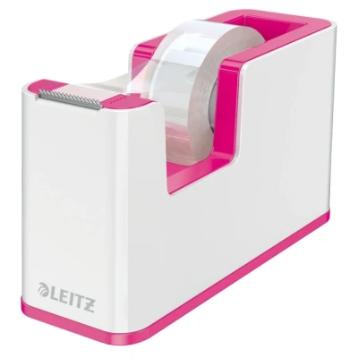 Afbeelding van Plakbandhouder Leitz WOW wit/roze