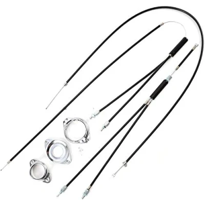 Afbeelding van Young Wolf BMX Gyro Mountainbike remkabels voor + achter, boven onderste spinner rotor kabel set comaptible