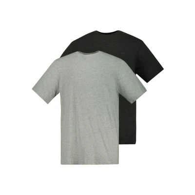 Afbeelding van JP1880 Tshirt basic graumelange navy, Heren, Maat: 3XL, Grau melange navy