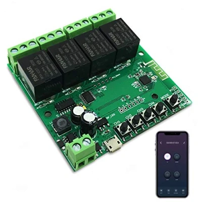 Afbeelding van Newgoal 4 kanaals WiFi Smart Switch relaismodule, TUYA/Smart Life app voor Home afstandsbediening, tijdelijke tijd instelbaar, compatibel met Alexa/Google Assistant