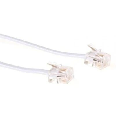 Afbeelding van DSL kabel RJ11 0.5 meter Wit ACT