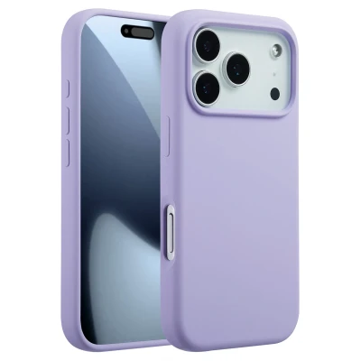 Afbeelding van Apple iPhone 17 Pro MagSafe Hoesje Siliconen en TPU (zacht) Accezz Softcase/Backcover Paars Telefoonhoesje