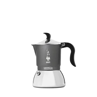 Afbeelding van Bialetti Fiammetta Induction Espressokoker, aluminium, staal, grijs, 2 kopjes