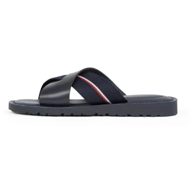 Afbeelding van TOMMY HILFIGER Heren CORE LH CRISS C SANDAL Plat, BLAUW (Desert Sky), 10.5 UK, Blauwe Woestijnhemel, 45 EU