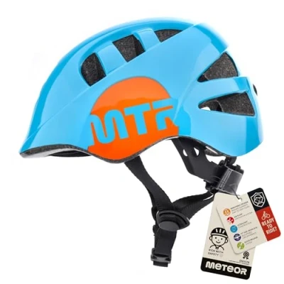 Afbeelding van meteor® fietshelm kinderhelm MTB scooter helm helmet voor downhill scheidingshelm mountainbike inliner skatehelm BMX jongens meisjes Fahrradhelmet bike (MTR BLUE, M 52 56cm)