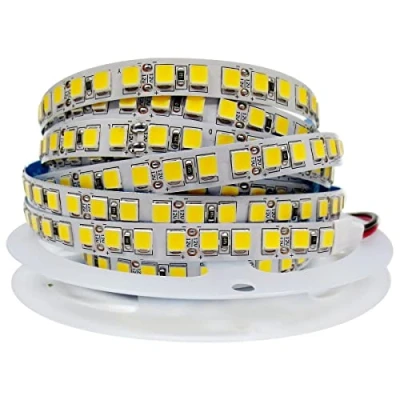 Afbeelding van Tesfish Ledstrip 12V, 5M natuurlijk wit 4000K led lichtstrip SMD 5054 IP20 120 LEDs/M, Totaal 600 LEDs Super Helder strip lights voor Thuis, Plank, Keuken Decoratie