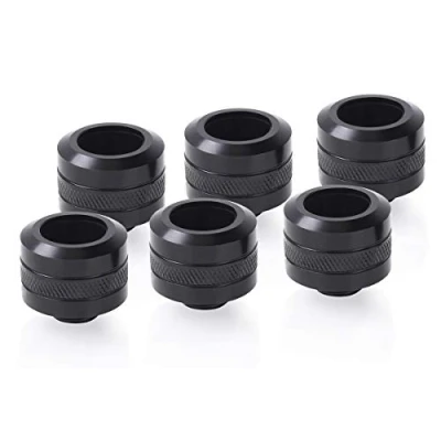 Afbeelding van Alphacool Eiszapf. PRO 16mm 6erPack bk HardTube Fitting G1/4 1017628