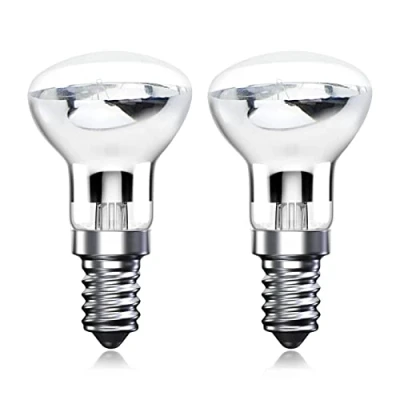 Afbeelding van Klarlight R39 E14 30W Lava Lamp Lampen, Kleine Edison Schroef SES Reflector Spot Warm Wit 2800K Energiebesparing Spotlight Halogeen lampen Dimbaar (Pack van 2)