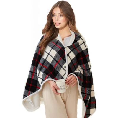 Afbeelding van Sjaal met Accu Verwarming Kleur Rood Draagbare Verwarmde USB Oplaadbare Elektrische Instelbare Warmtestanden Ideaal voor Winterse Buitenactiviteiten Comfortabel en Warm 140*80 cm