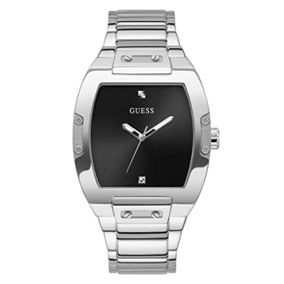 Afbeelding van Guess Phoenix Genuine Unisex Horloge silvercoloured/goldcoloured, Maat: One Size, Silver coloured/gold coloured