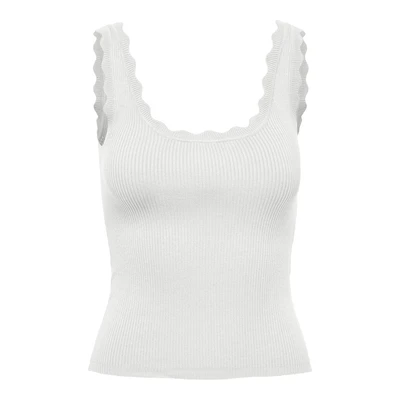 Afbeelding van JDY ribgebreide top JDYNANNA wit